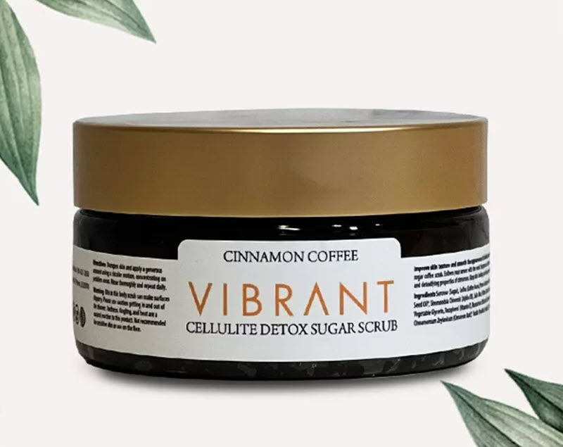 Coffee cinnamon body scrub for cellulite