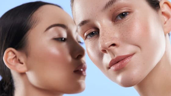 Dermal Fillers - Two beautiful women with full lips